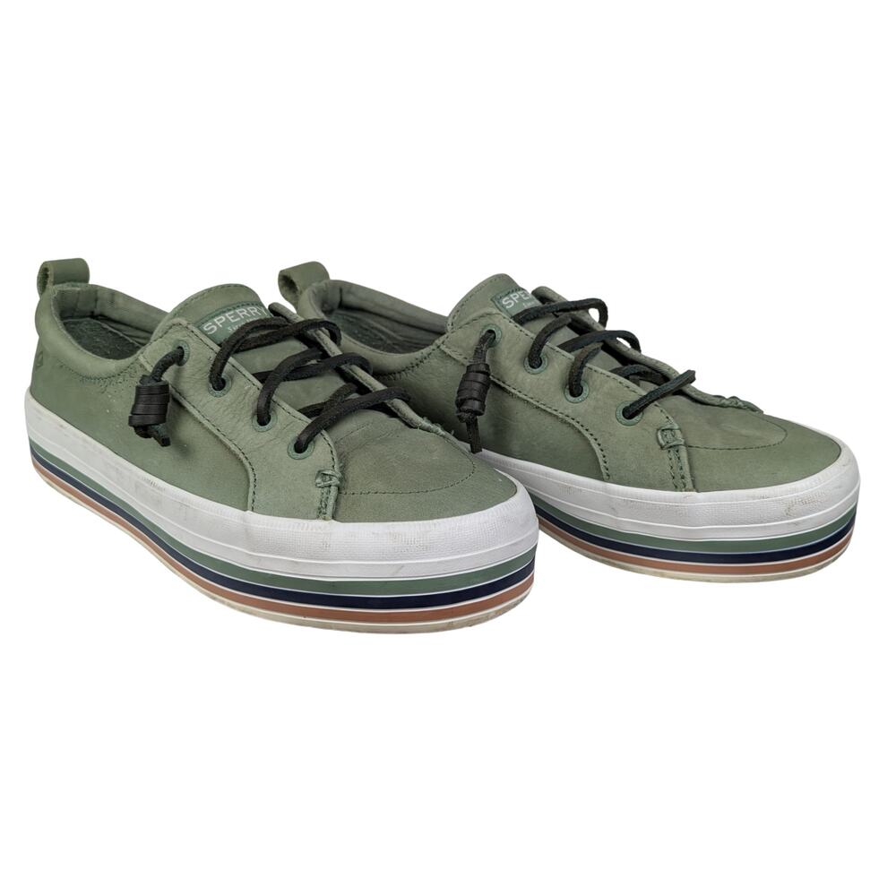 Women's Sperry Crest Vibe Multi-Stripe Platform Sneaker Size 7.5